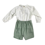 Elegantes Set aus Hemd und Bermuda für Neugeborene Ponto por ponto 6045