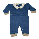 Tutina Intera In Misto Lana Con Trama Rombi Neonato BEBE' MARGO' B074T