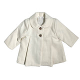 Ausgestellter Stoffmantel mit Rundkragen für Babymädchen DEL SUR 3991S