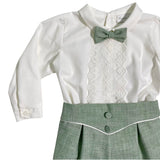 Elegantes Set aus Hemd und Bermuda für Neugeborene Ponto por ponto 6045