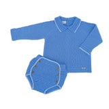 Completo 2 Pezzi Con Culotte E Maglioncino In Acrilico Neonato RAHIGO 25287