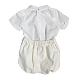 Completo Corto Elegante In Cotone Con Bermuda Neonato PONTO POR PONTO 6315