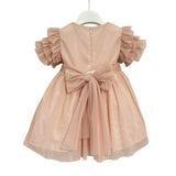 Abito Mezza Manica Elegante In Tulle Neonata BUFI B0463A