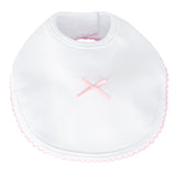 Bi-Color Bib With Bow For Babies SQUID 74017