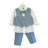 Completo Elegante In Raso Con Giacca Neonato LES ETOILES ROSARIO