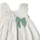 Abito Smanicato In Pizzo San Gallo Bambina CALAMARO 21260