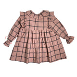 Abito Svasato Manica Lunga In Caldo Cotone Bambina DEL SUR 5193