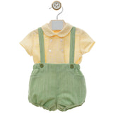 Completo Con Salopette E Camicia Neonato YOEDU 0020