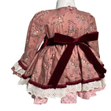 Elegantes, ausgestelltes Langarmkleid für Baby-Mädchen LA AMAPOLA 0042