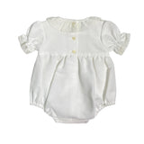 Pagliaccetto Elegante Mezza Manica Con Pizzo Neonata GRANLEI 188