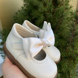 Scarpe Primi Passi Modello Ballerina Con Fiocco In Pelle Neonata PANYNO B3604