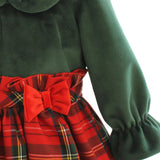 Abito Manica Lunga Scozzese Neonata BUFI B0071A