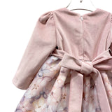 Abito Manica Lunga Con Corpetto In Velluto Neonata TETO E TATTA VE5427