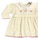 Tutina Spezzata In Misto Lana Con Ricami Neonata BEBE' MARGO' B062TS