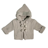 Doppelter Mantel mit Kapuze aus hypoallergenem Acrylstoff für Neugeborene BABY FASHION 5502
