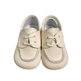 Scarpe Da Culla in Pelle Con Lacci Neonato INDICE 1656