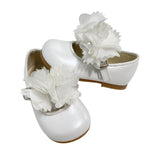 Scarpe Primi Passi Modello Ballerina Con Fiori In Pelle Neonata RIZITOS B3402R