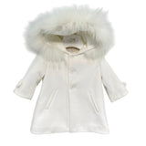 Cappotto In Panno Con Pelliccia Neonato ISABEL A64