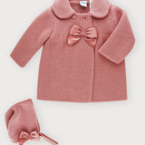 Cappotto Con Colletto Tondo E Cuffia Neonata SARDON VE301