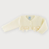 Coprispalle In Tessuto Anallergico Acrilico Con Fiocchi Neonata SARDON VE330