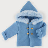 Cappotto Doppiato Tricot Con Cappuccio Con Pelliccia Neonato/a SARDON VE317