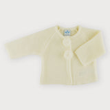 Strickjacke aus hypoallergenem Acrylstoff mit Bommel für Neugeborene SARDON MA250