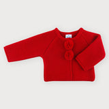 Strickjacke aus hypoallergenem Acrylstoff mit Bommel für Neugeborene SARDON MA250