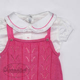 Pagliaccetto Due Pezzi In Cotone Neonata LA SARTORIA DEI PICCOLI LP1005