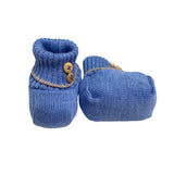 Calzini Scarpetta In Lana 100% Con Bottoncini Neonato BIMBALO' 6786