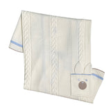 Coperta In Lana 100% Con Trecce Panna Neonato BIMBALO' 6761