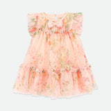 Abito Elegante In Tulle Stampa Rose Neonata ANGEL'S FACE ROSEBUD