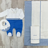 Corredino Nascita In Cotone E Lino Neonato NINNAOH CORDMARINARETTO