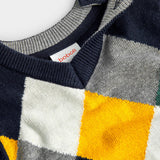 Warmer Rautenpullover aus Baumwolle für Jungen BOBOLI 717296