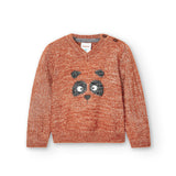 Warmer Baumwollpullover mit Patches Baby BOBOLI 717038