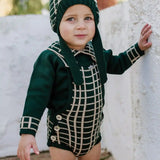 Completo In Caldo Cotone Con Salopette e Maglioncino Neonato RAHIGO 24227