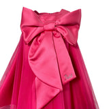 Abito Elegante Smanicato In Rasatello E Tulle Neonata PETIT 2015668