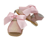 Minorchina Glitter Sandals with Satin Bow INDEX 300
