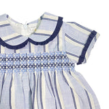 Halbärmliges Kleid aus Baumwolle für Babys, Mädchen, A&J A&J181