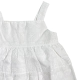 Top mit Hosenträgern aus San Gallo-Spitze für Baby-Mädchen A&J A&J335