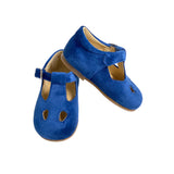 Shoes With Eyelets In Velvet Child PANYNO B2401V