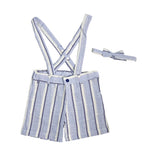 Baumwoll-Bermudashorts mit Fliege für Neugeborene A&J A&J163