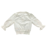 Cardigan In Filo Di Cotone Con Tulle Sul Davanti Neonata ANGEL'S FACE PIA