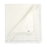 Coperta Scialle In Caldo Cotone Con Pizzo A Tombolo Neonata CONDOR 55739