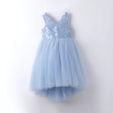 Abito Elegante In Pizzo E Tulle Bambina SARABANDA 8461