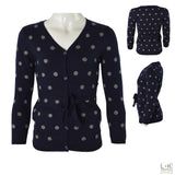 Cardigan In Misto Lana Blu Bambina Take Two M02859 - TAKE TWO - LuxuryKids