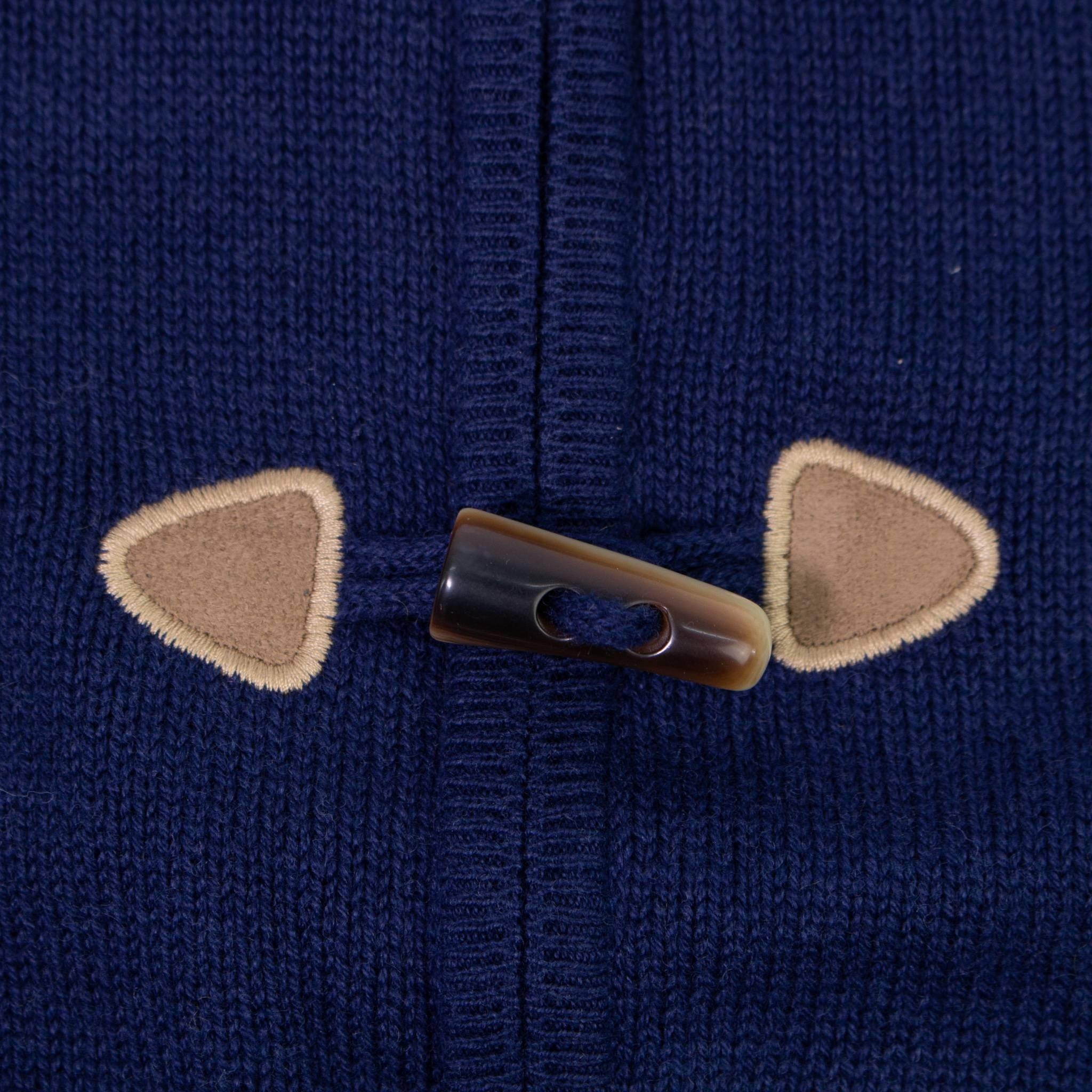 Cardigan In Misto Lana Con Zip Blu Con Alamari Neonato Dr Kid 501 - DR.KID - LuxuryKids