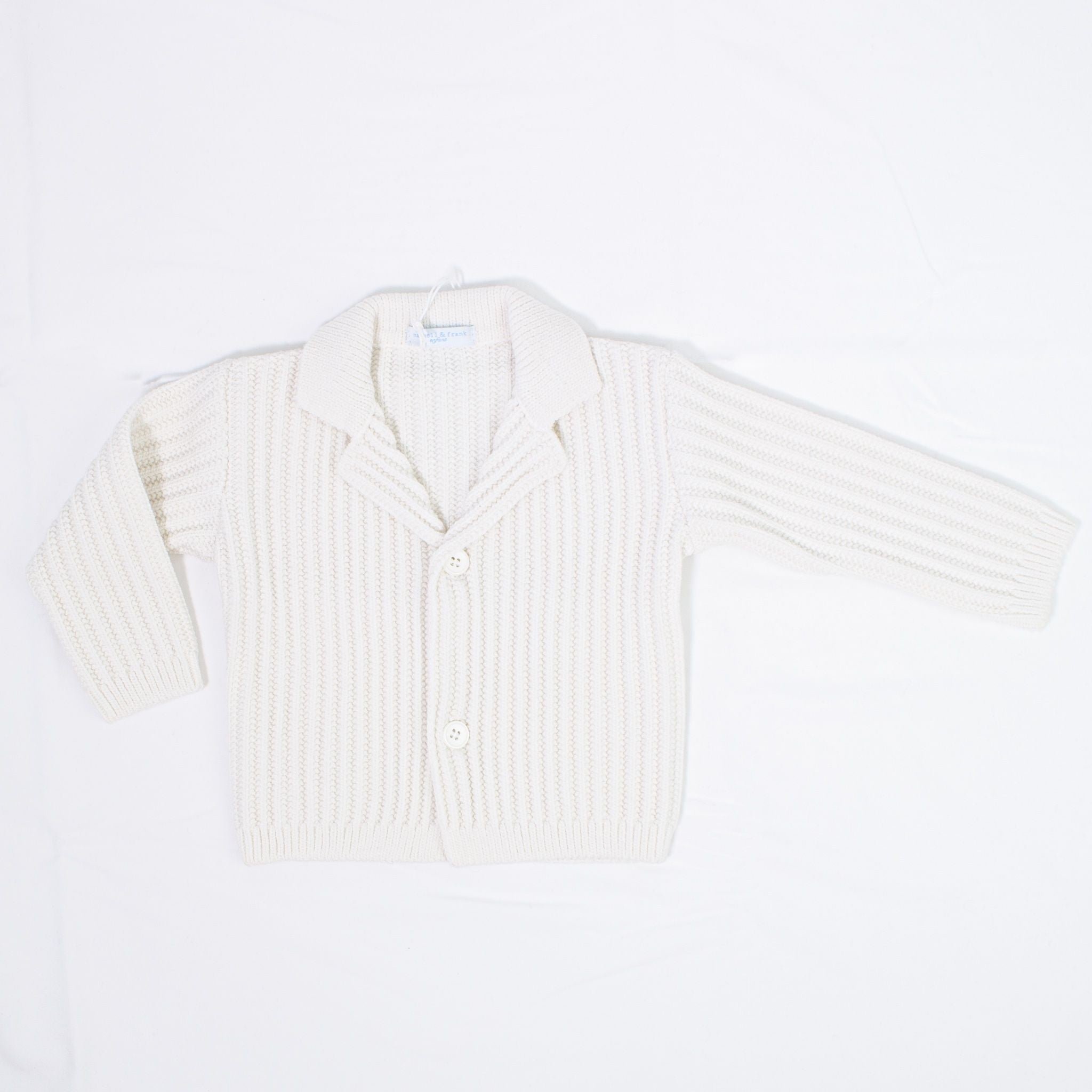 Cardigan In Misto Lana Panna Neonato Manuell&Frank MF4111I - MANUELL&FRANK - LuxuryKids