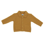 Cardigan In Tinta Unita Grigio neonata A&J 480 - A&J - LuxuryKids
