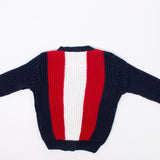 Cardigan Misto Lana Blu e Nero Bambino Manuell&Frank MF4156B - MANUELL&FRANK - LuxuryKids