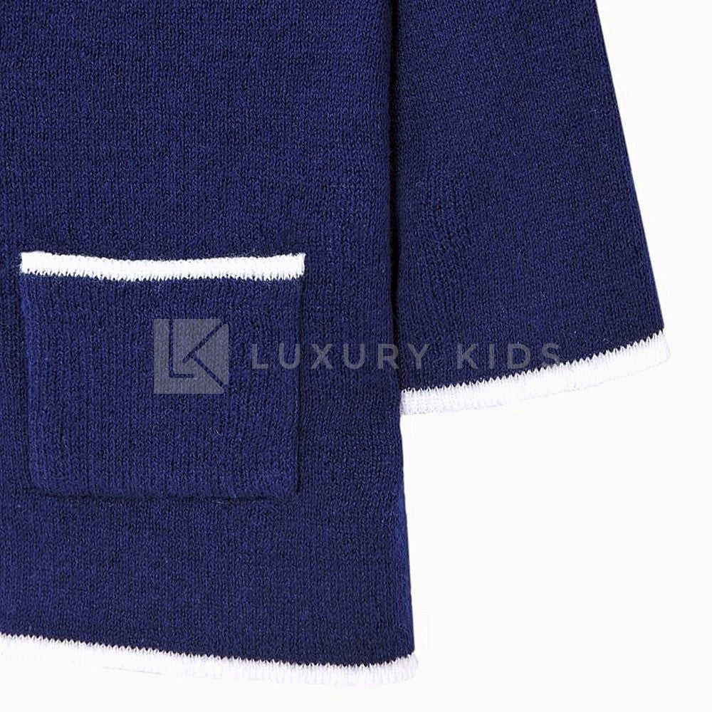 Cardigan Modello Giacca Filo  Blu Neonato Mayoral 1448 - MAYORAL - LuxuryKids